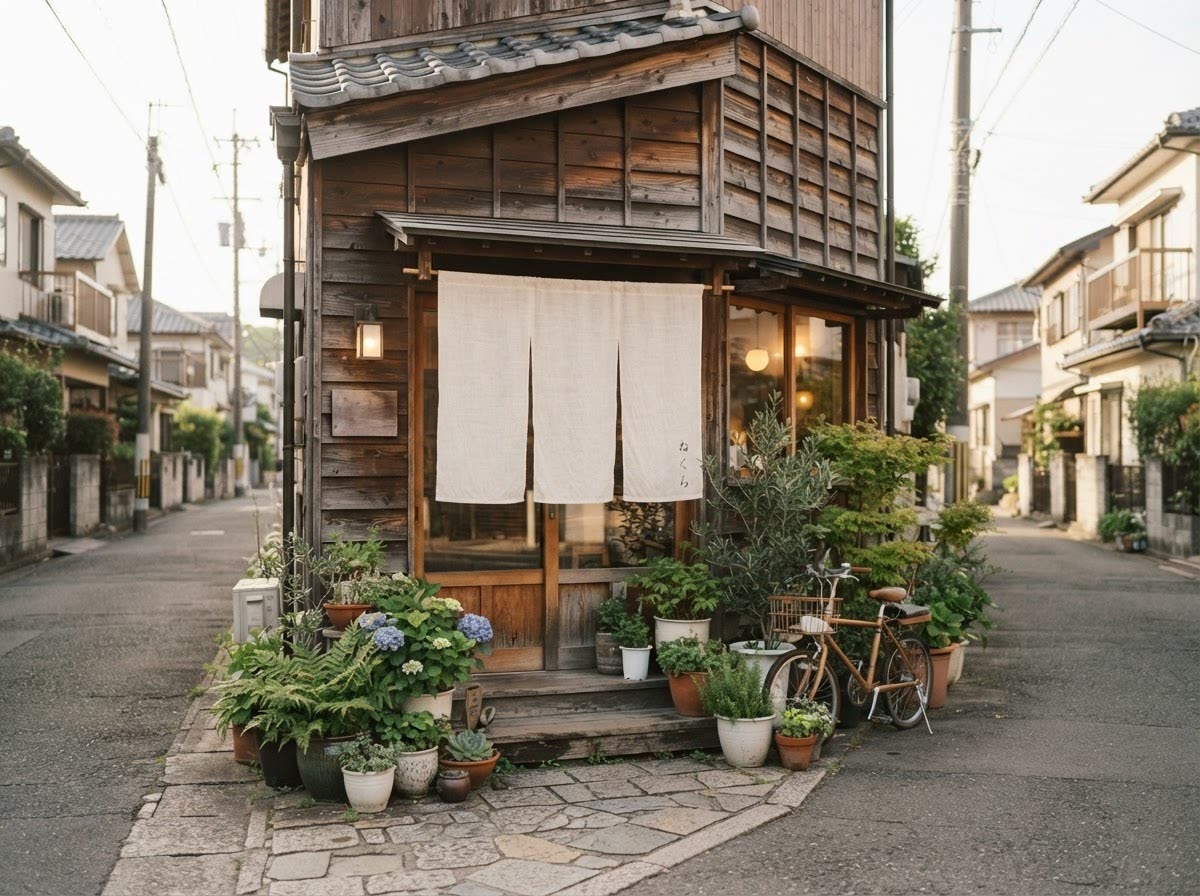 店の外観（AI生成イメージ）